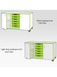 Jaz Storage Range - Triple Width Cupboard With Trays - view 3
