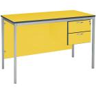 Fully Welded Teachers Desk With PU Edge - 2 Drawer Pedestal - view 2