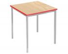 Cast Pu Edged Square Classroom Table with Melamine Top - view 1