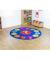 Emotions Faces Interactive Circular Carpet - 2m Diameter - view 2