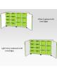 Jaz Storage Range - Quad Width Cupboard With Variety Trays - view 3
