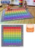 100 Square Counting Grid Carpet - 2m x 2m - view 1