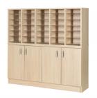 30 Space Pigeonhole Unit with Cupboard - view 1
