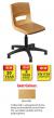 Postura Plus Task Chair Wood Mix - Nylon Base - view 1