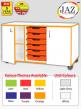 Jaz Storage Range - Triple Width Cupboard With Trays - view 1