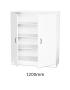 Sturdy Storage - White 1000mm Wide Premium Cupboard - view 2