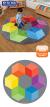 Rainbow Circular Polygons Carpet - view 1