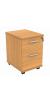 Mobile Under Desk Office Storage Unit - 2 Drawers - view 2