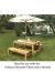 Outdoor Wooden Bench - Set of 2 - view 2