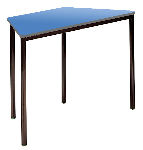 Contract Classroom Tables - Spiral Stacking Trapezoidal Table with Spray Polyurethane Edge