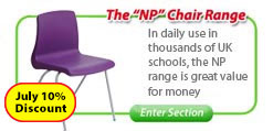 NP Stackable Classroom Chairs
