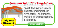 Premium Spiral Stacking Classroom Tables