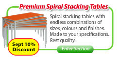 Premium Spiral Stacking Classroom Tables