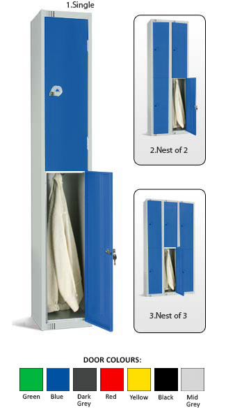 Secondary / Adult School Locker - 2 Doors