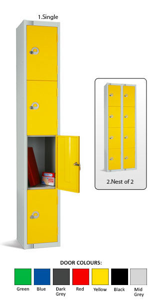 Secondary / Adult School Locker - 4 Doors