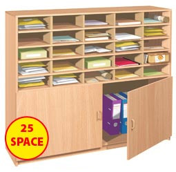 Fully Assembled 25 Space Unit with Cupboard